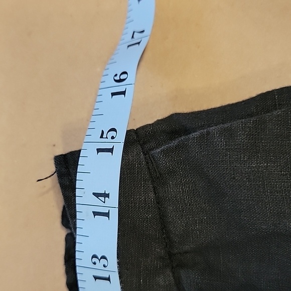 Chico's Size 0.5P Black Drawstring Waist Linen Pants.  Gently Used Condition - Picture 7 of 12